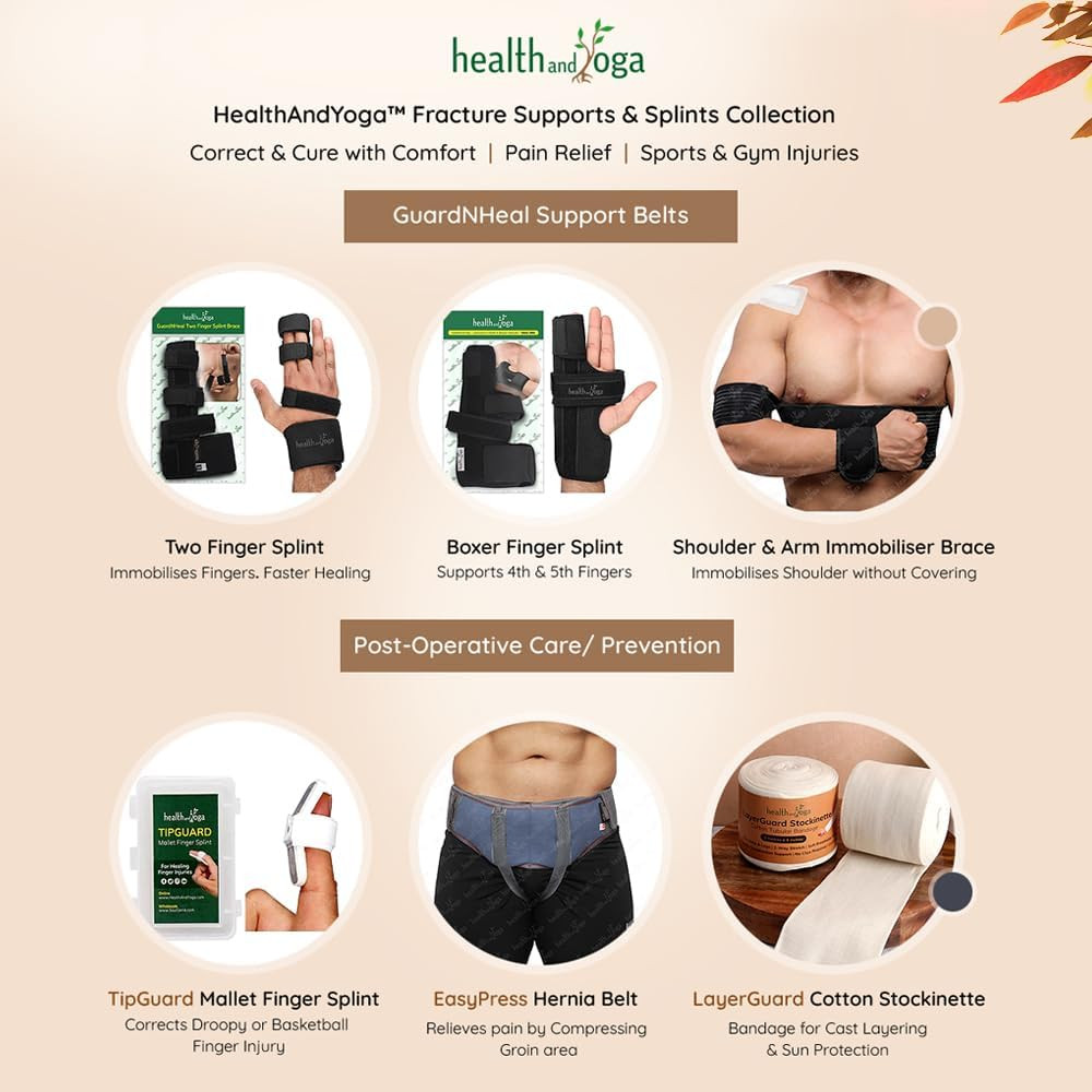 Healthandyoga™ Tipguard Bendable Finger Splint for Mallet Finger Deformity -Post