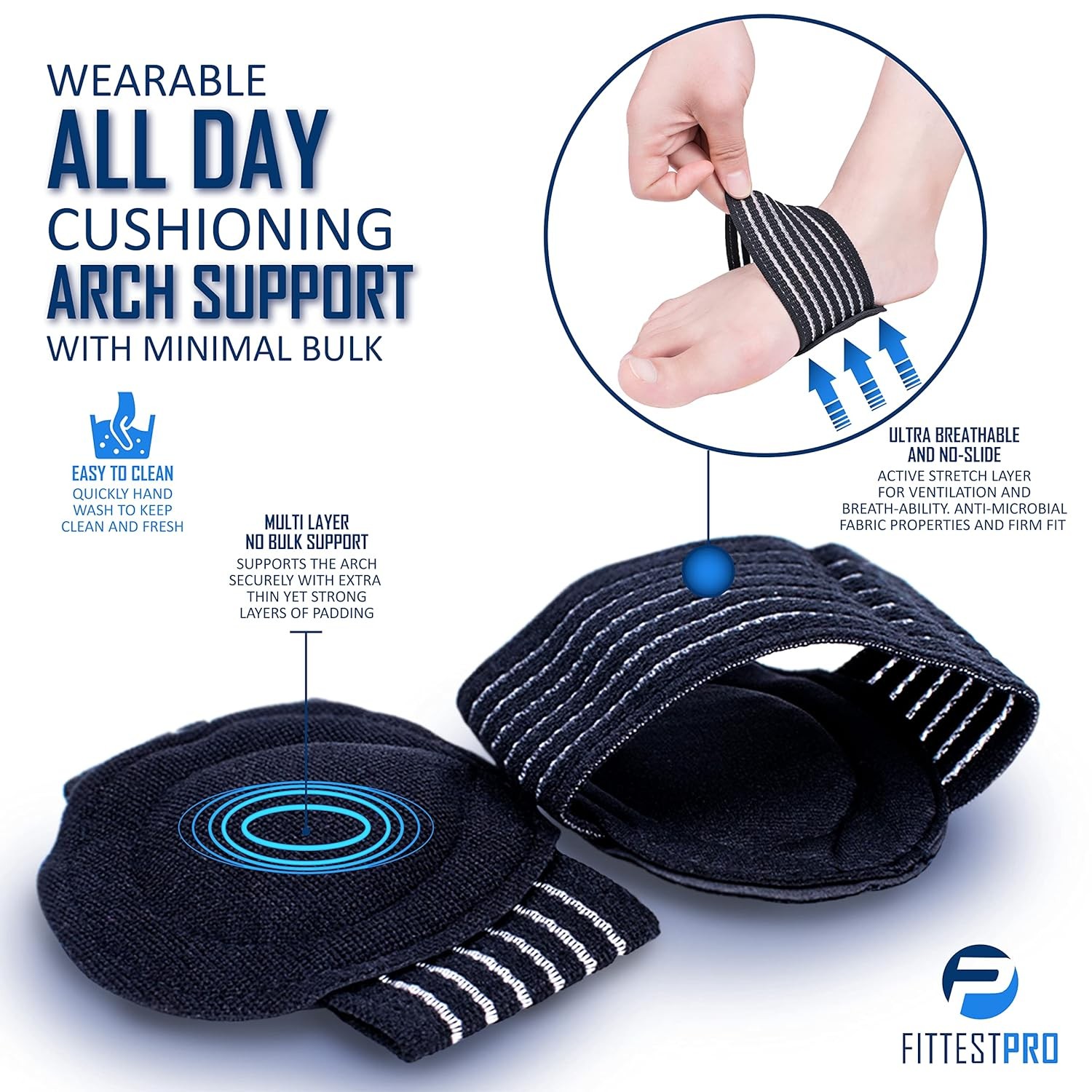 Plantar Fasciitis Relief Foot Pain Treatment Heel Support Kit