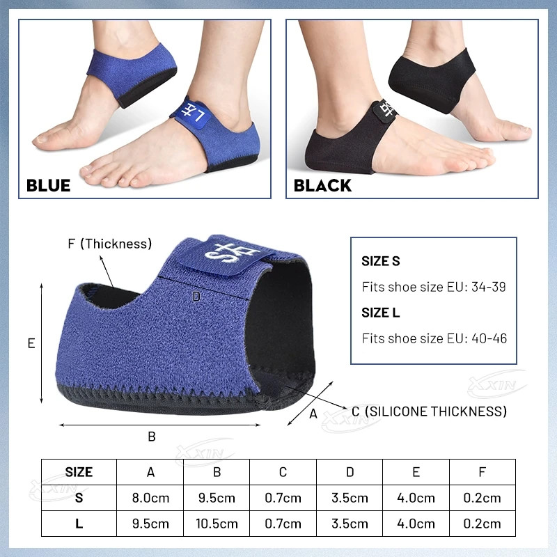 Heel Protectors Breathable Silicone gel Cushion Cup Heel Pain Relief Sleev