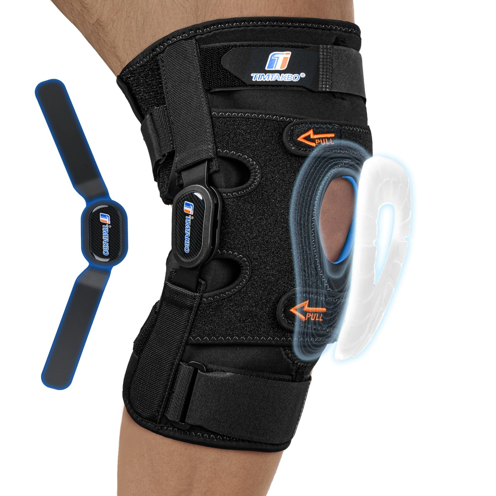 Knee Brace for Men/Women, Hinged with Metal Side Medium, Black