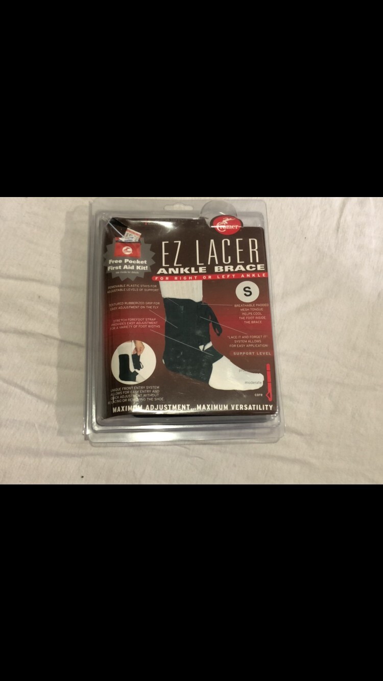 EZ Lacer Angle Brace, Small, by Cramer, for Right and Left Ankle