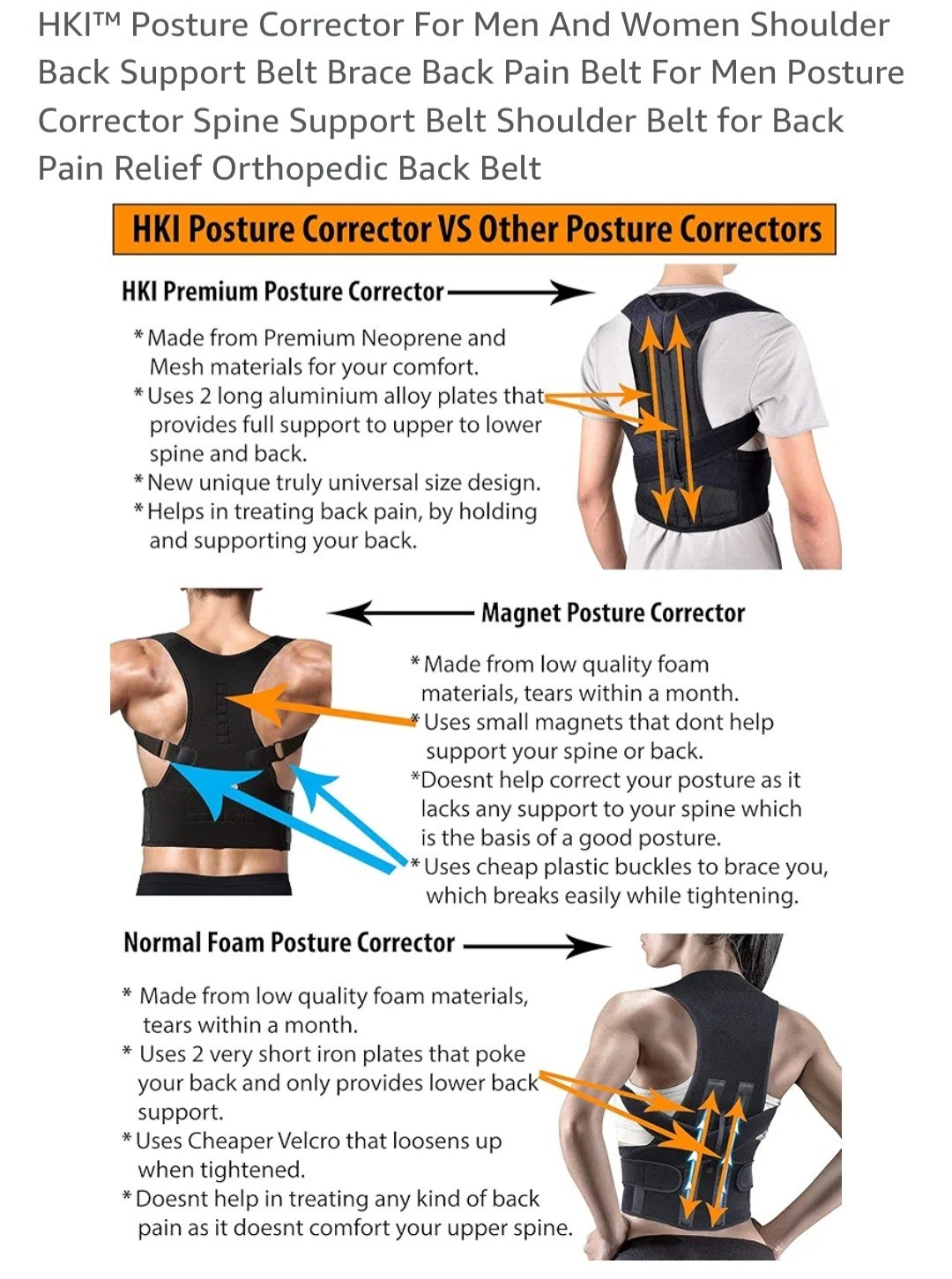 Correction belt Posture Corrector Back Posture Brace Adjustable Back Trainer