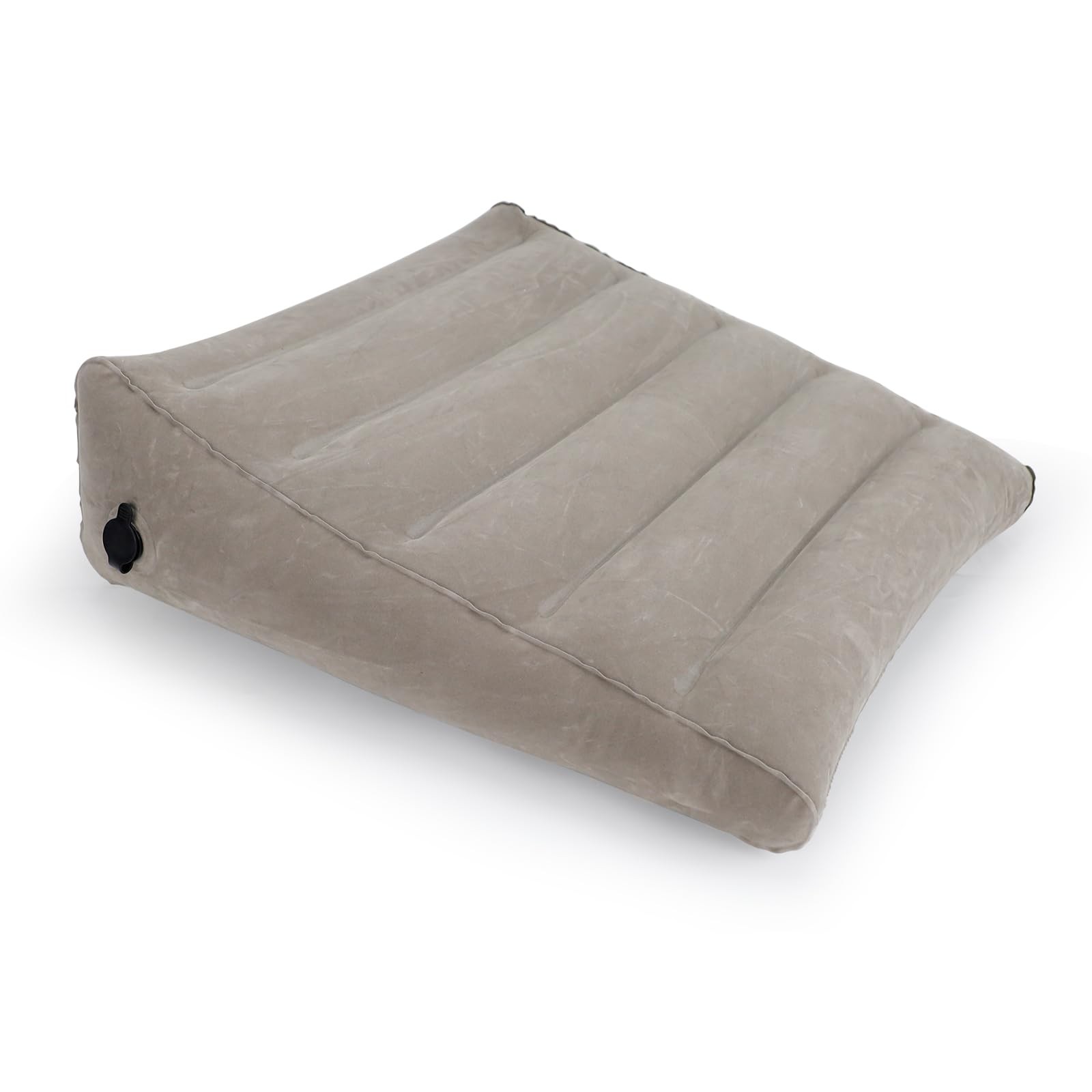 Bloomoja Inflatable Wedge Pillow, Portable Travel Pillows for Sleeping, Grey