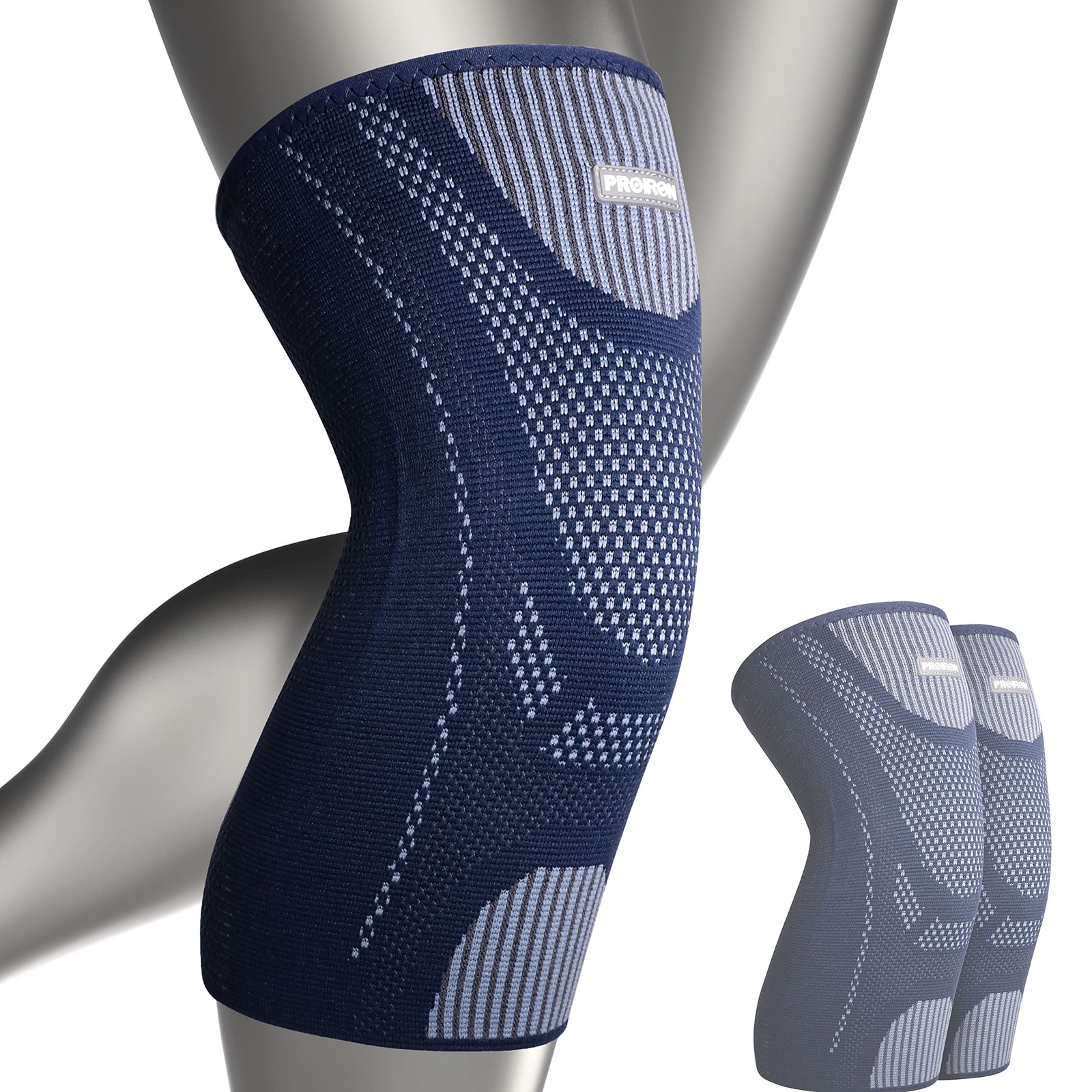 L Pack of 2 Knee Braces for Men Women Knee Compression Sleeves for Running