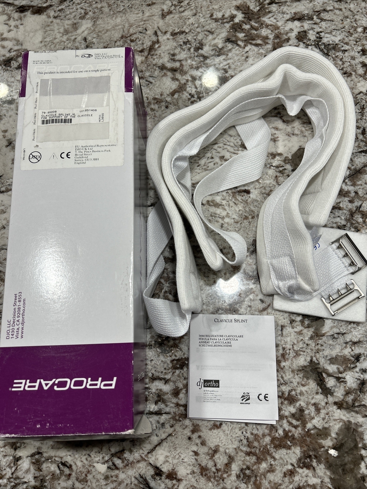 New ProCare Clavicle Splint – X-Large Brace 79-85008