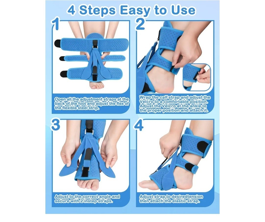 Night Splint Sock Ankle Brace Relief for Plantar Fasciitis, Arch Support, New