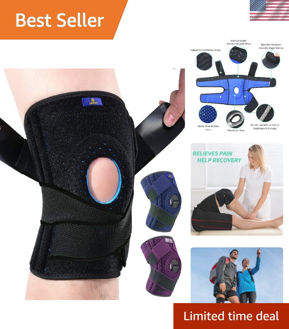 Breathable Knee Support Brace for Injury Recovery – Maximum Relief for Athletes
