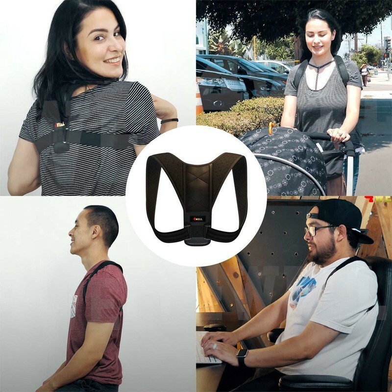 Back Posture Corrector Shoulder Neck Support Adjustable Brace Straight Belt