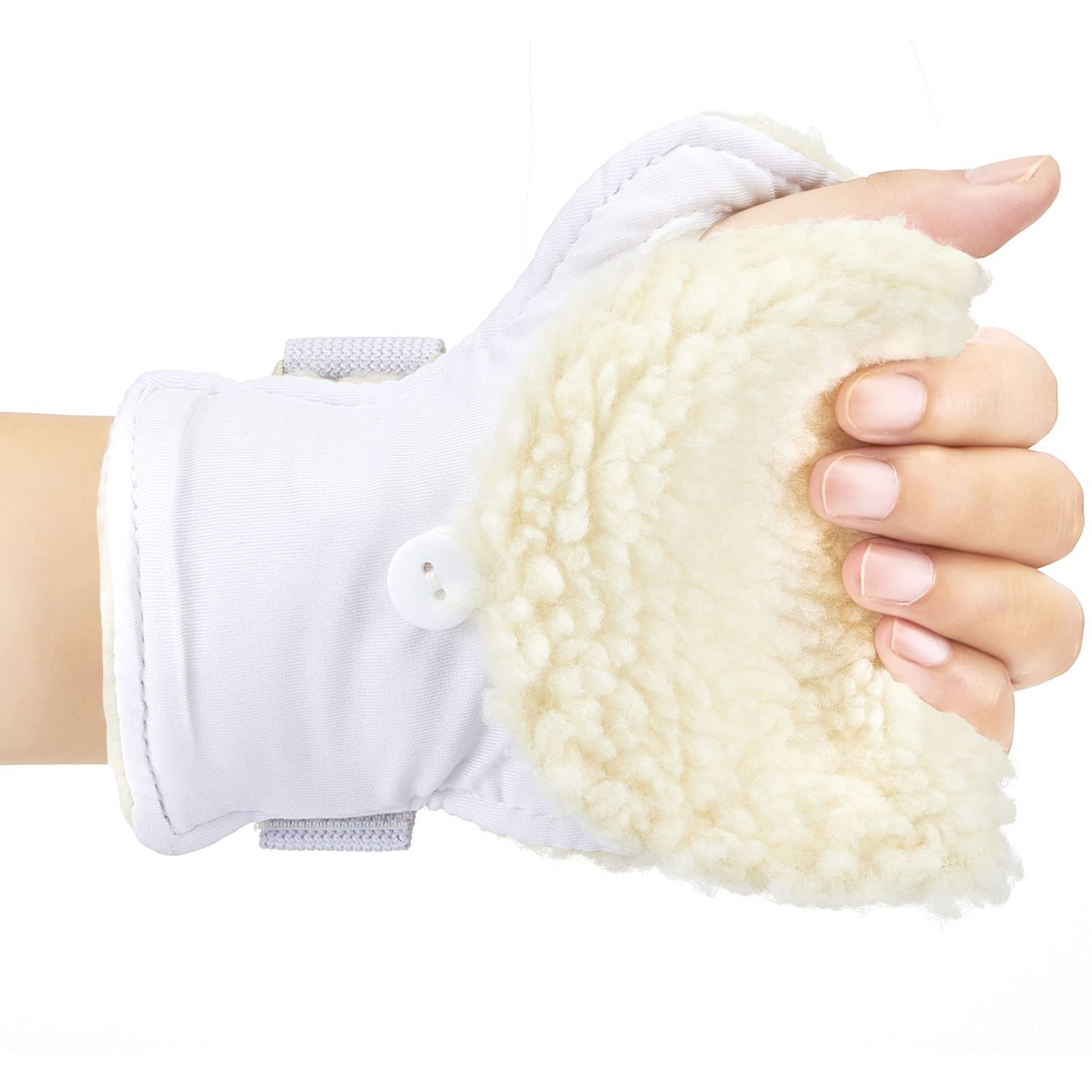 Hercicy 2 Pcs Palm Protector for Both Hands Finger Contractures One Size