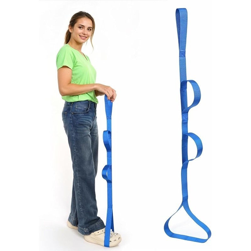 Leg Lifter Strap Post Hip Surgery Recovery Mobility Aid Adjustable Handles New