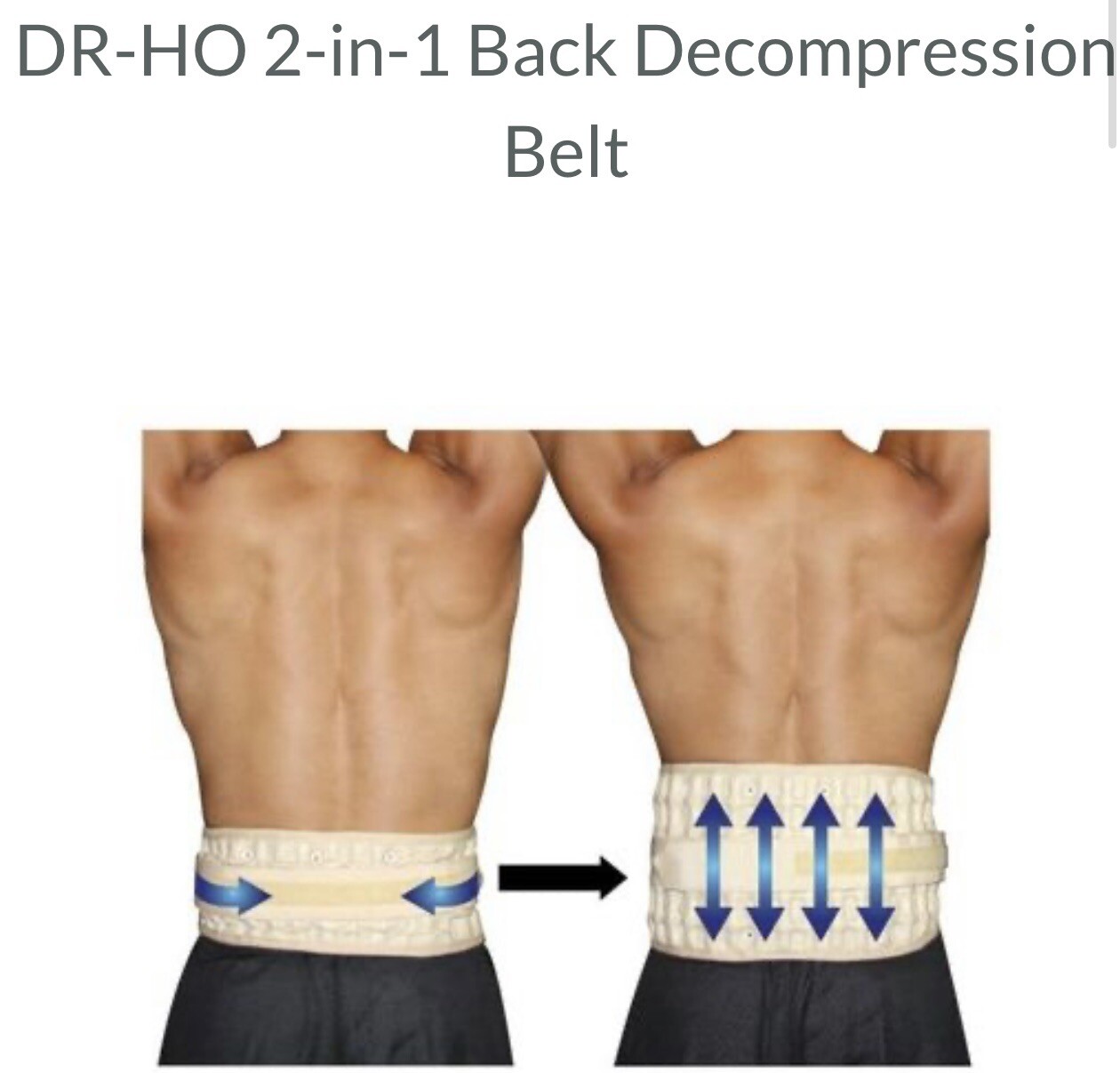 DR-HO’s 2-in-1 Decompression Belt Back Pain Relief & Lumbar Support SIZE A/B US