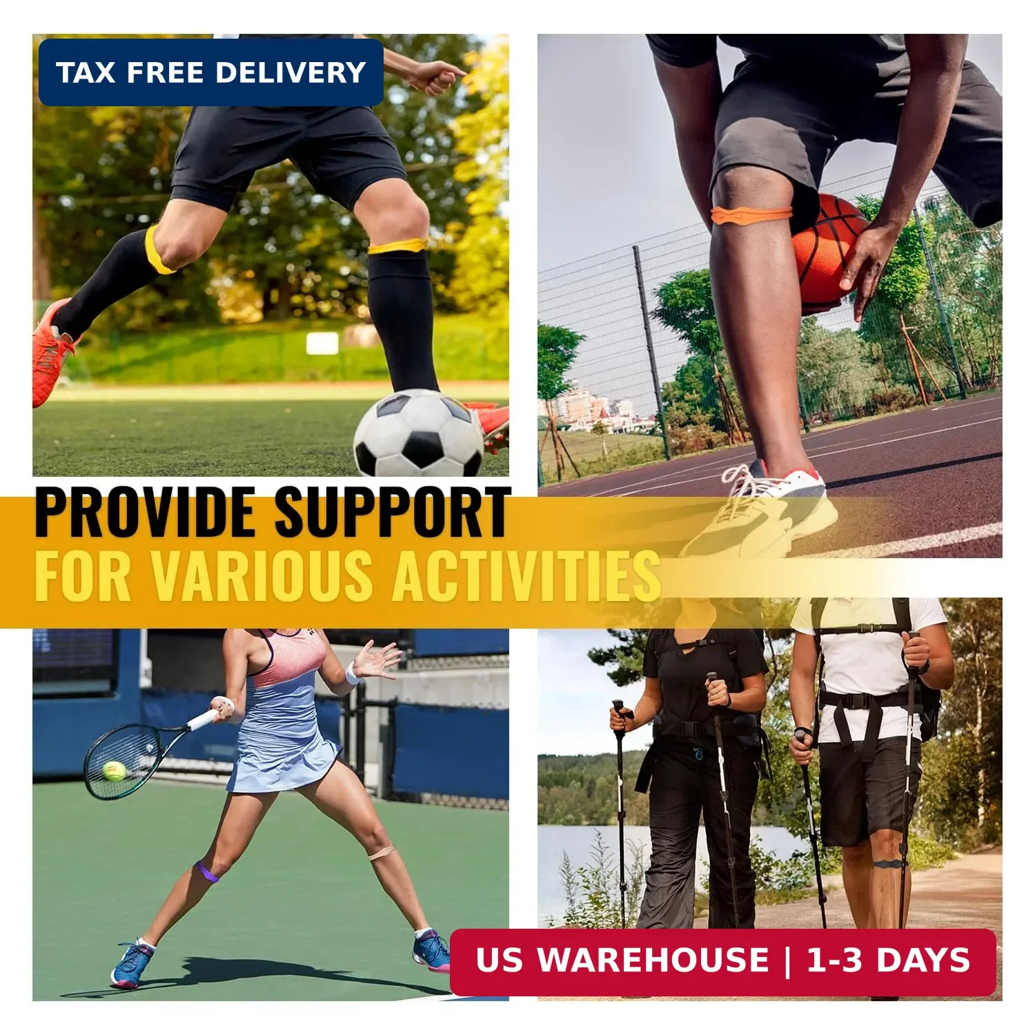 Fit Geno Knee Strap Patella Support: Knee Band for Patellar Tendon Pain Relief –