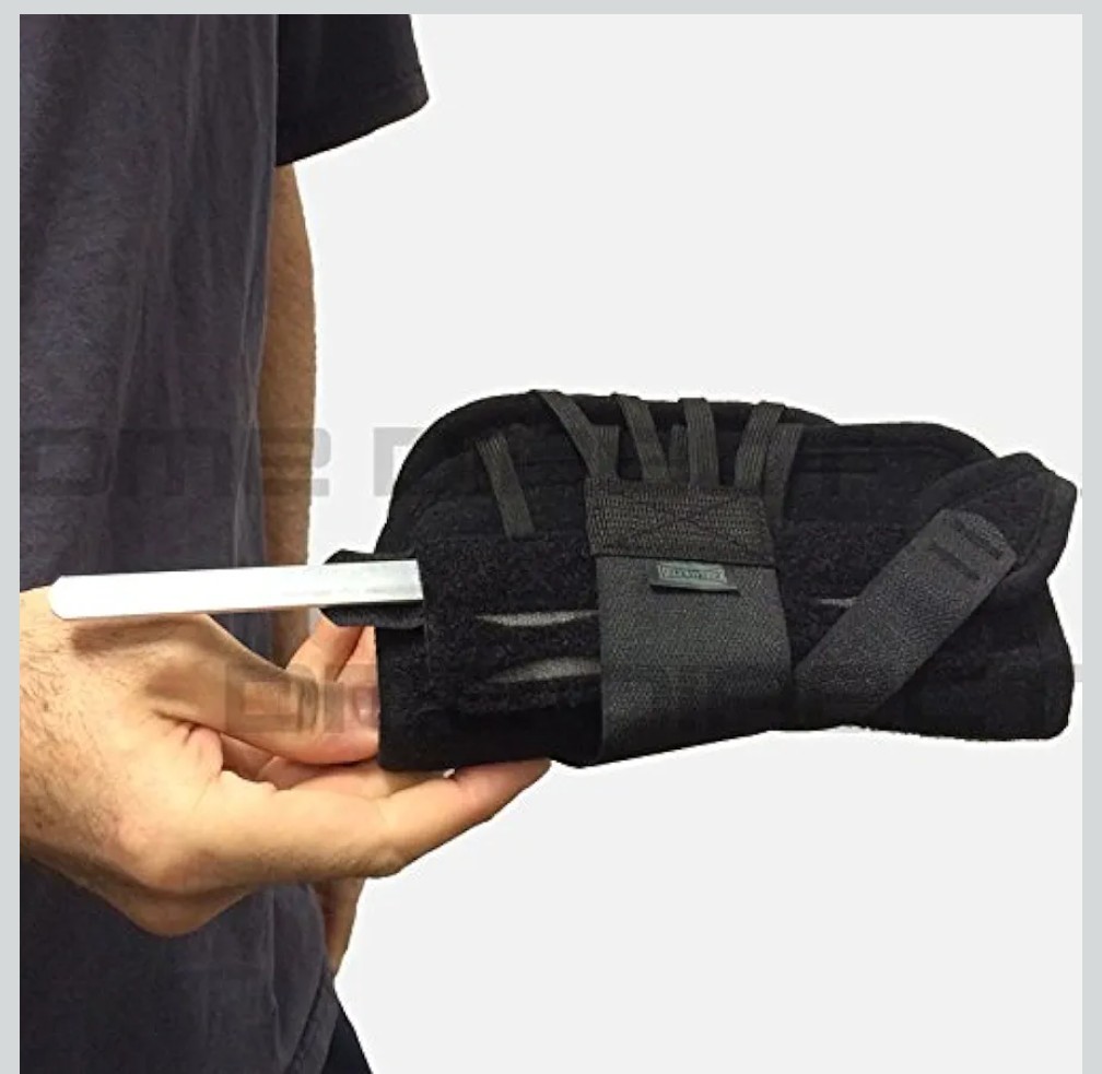 Hely & Weber Titan Left Wrist Lacing Orthosis Wrist Brace REGULAR 450-LT Black