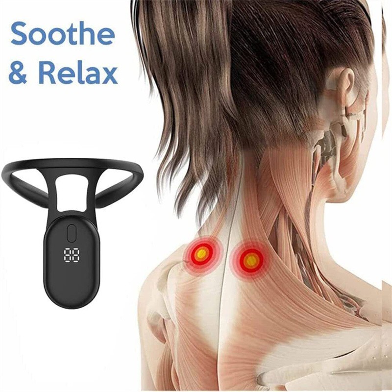 Orthosis ultrasonic portable instrument for relieving lymph and shaping neck