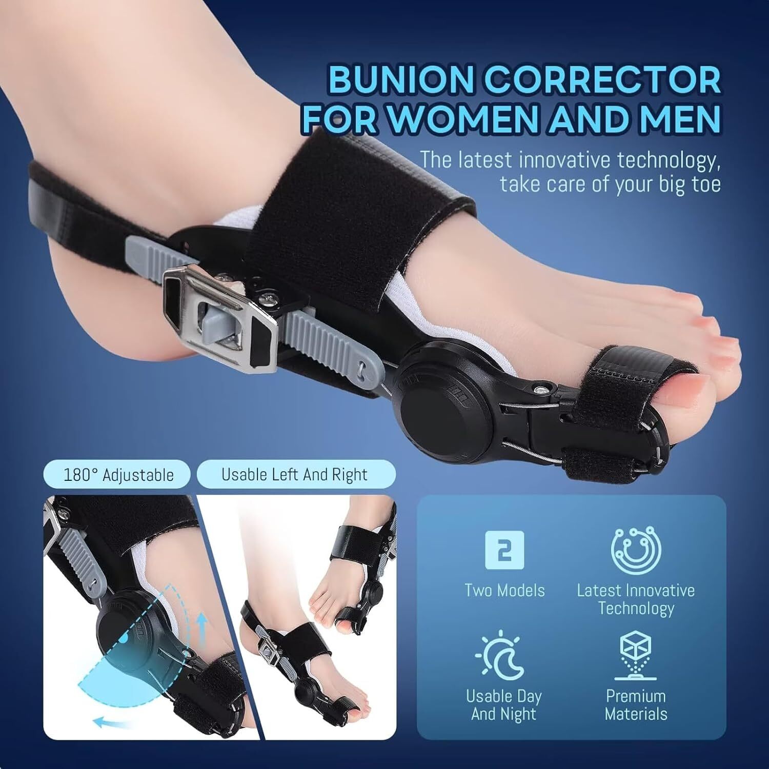 Adjustable Hallux Valgus Bunion Corrector Splints Straightener Big Toe Corrector