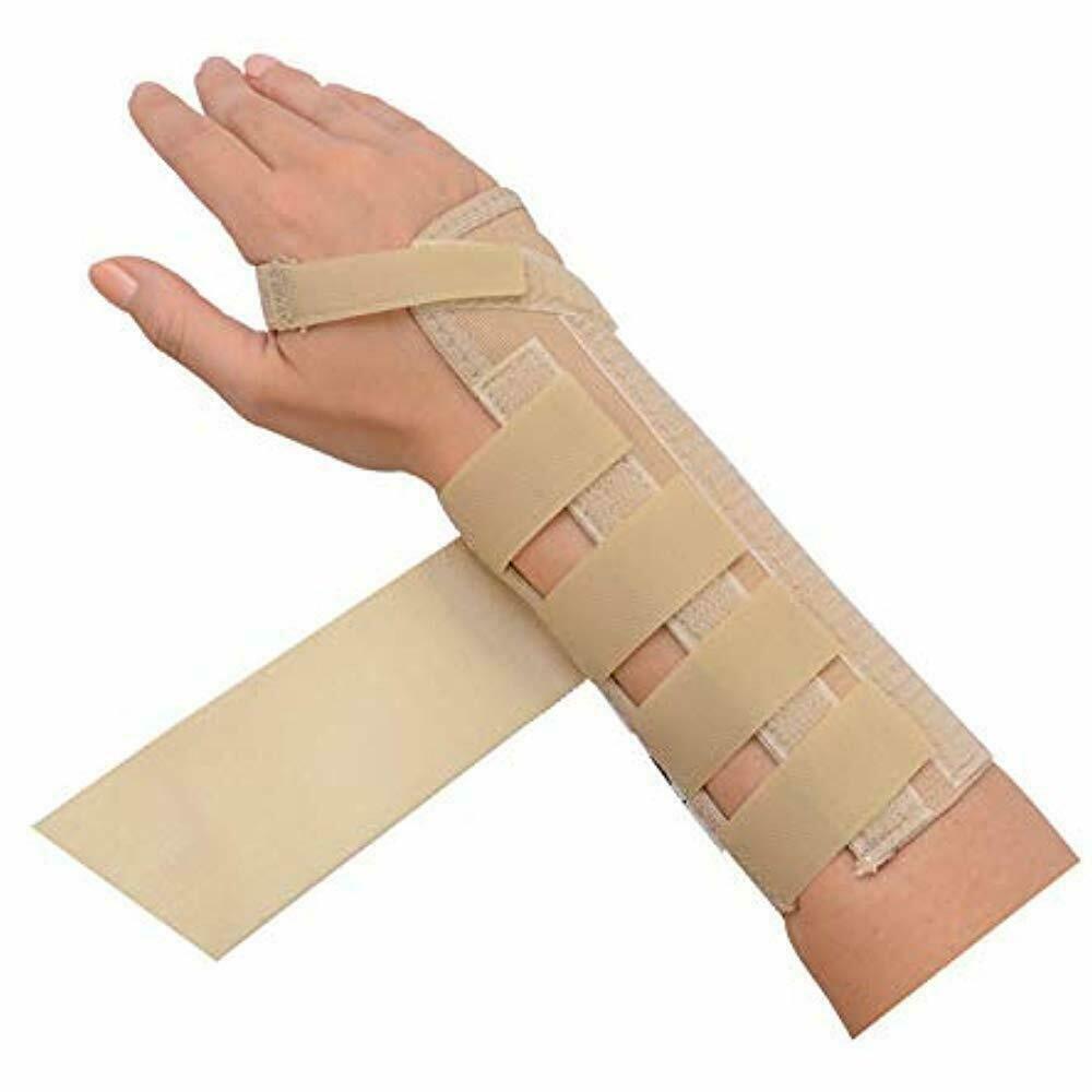 AlignRite by Rolyan Long Wrist Support With Wrap-Around Wrist Strap Right, Small