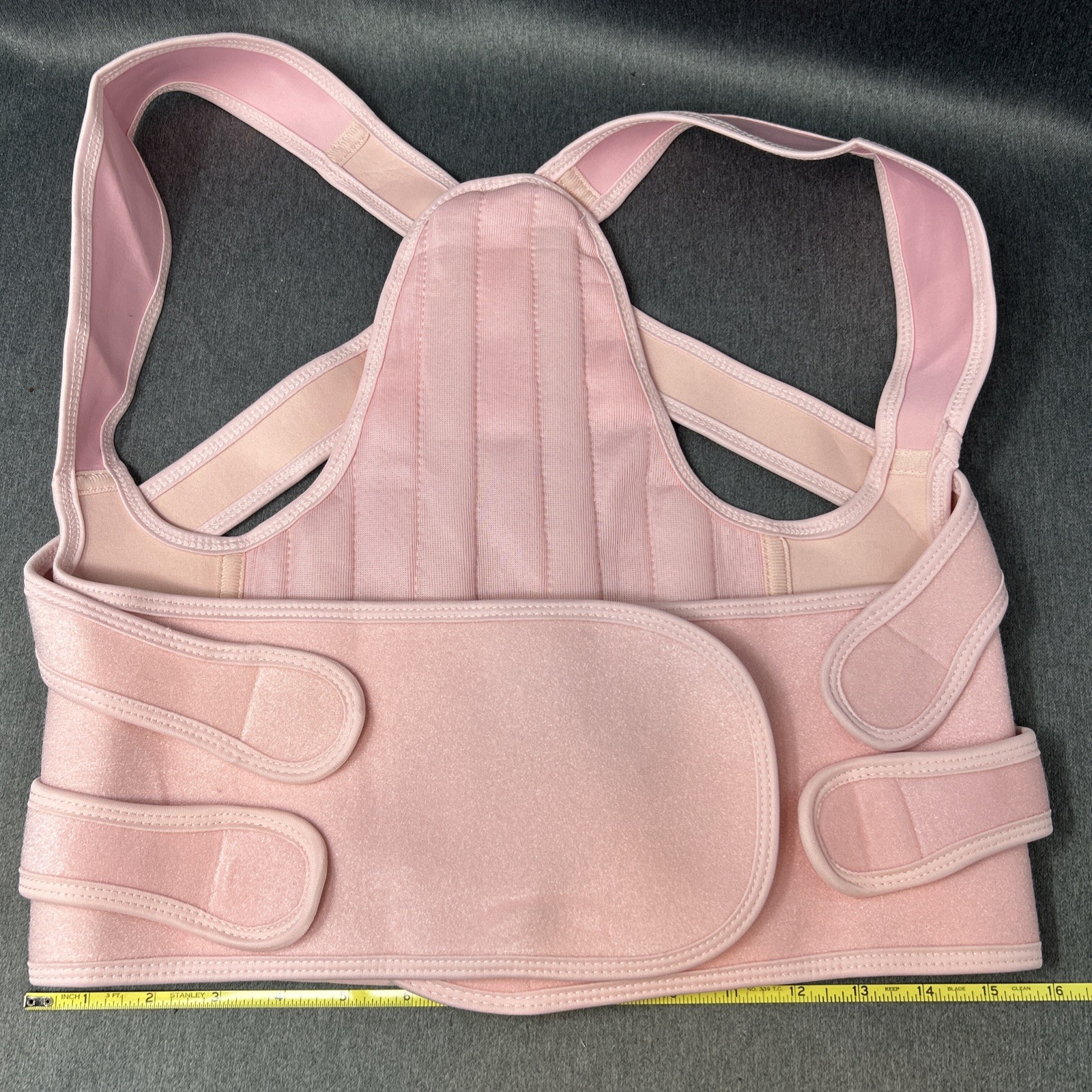 Adjustable Upper Back Brace Posture Corrector Support Belt Women’s Medium Pink