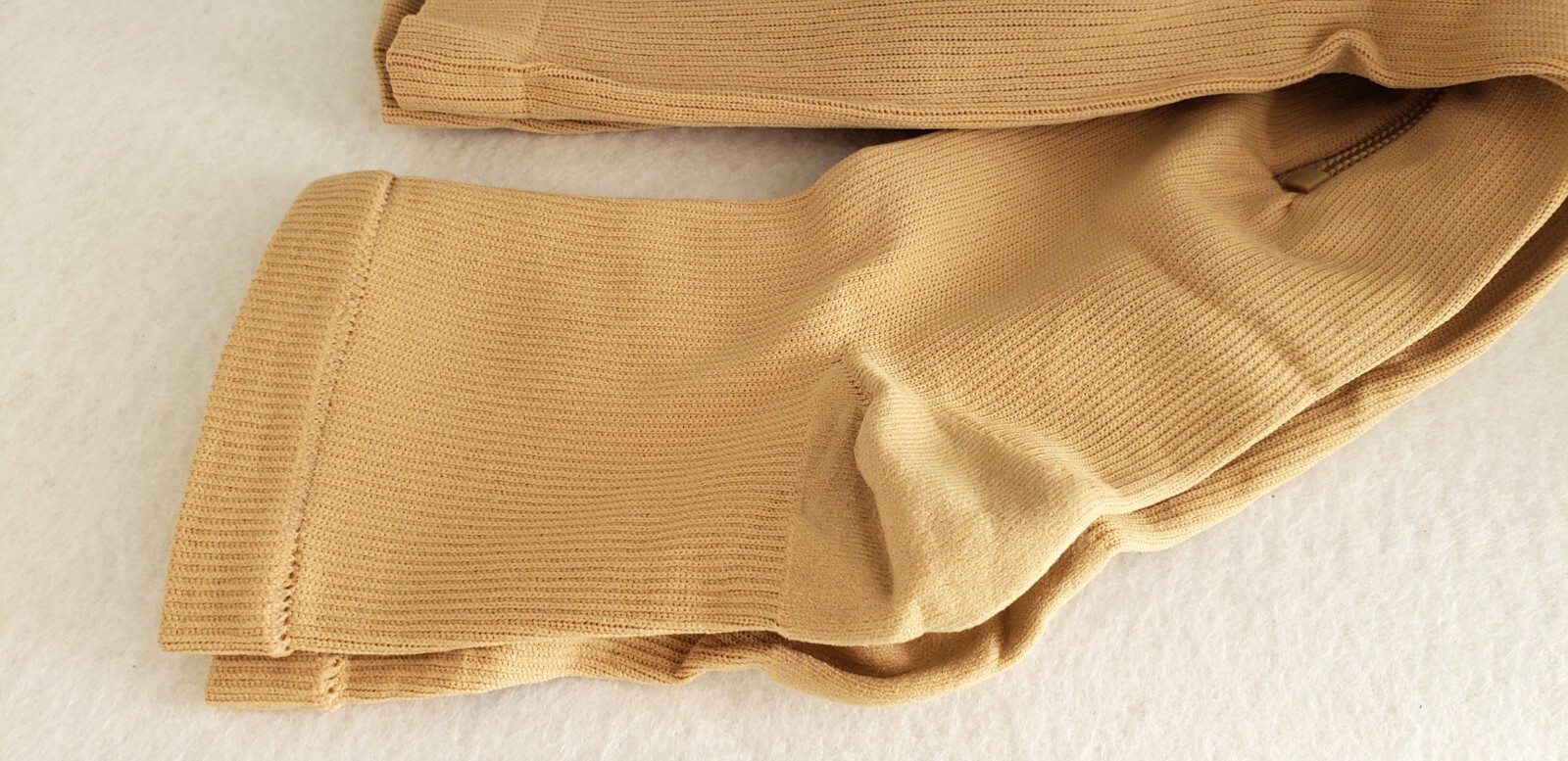 3 Pair Unisex Beige Tan Compression Socks Side Zip Open Toe Leg Support L/XL New