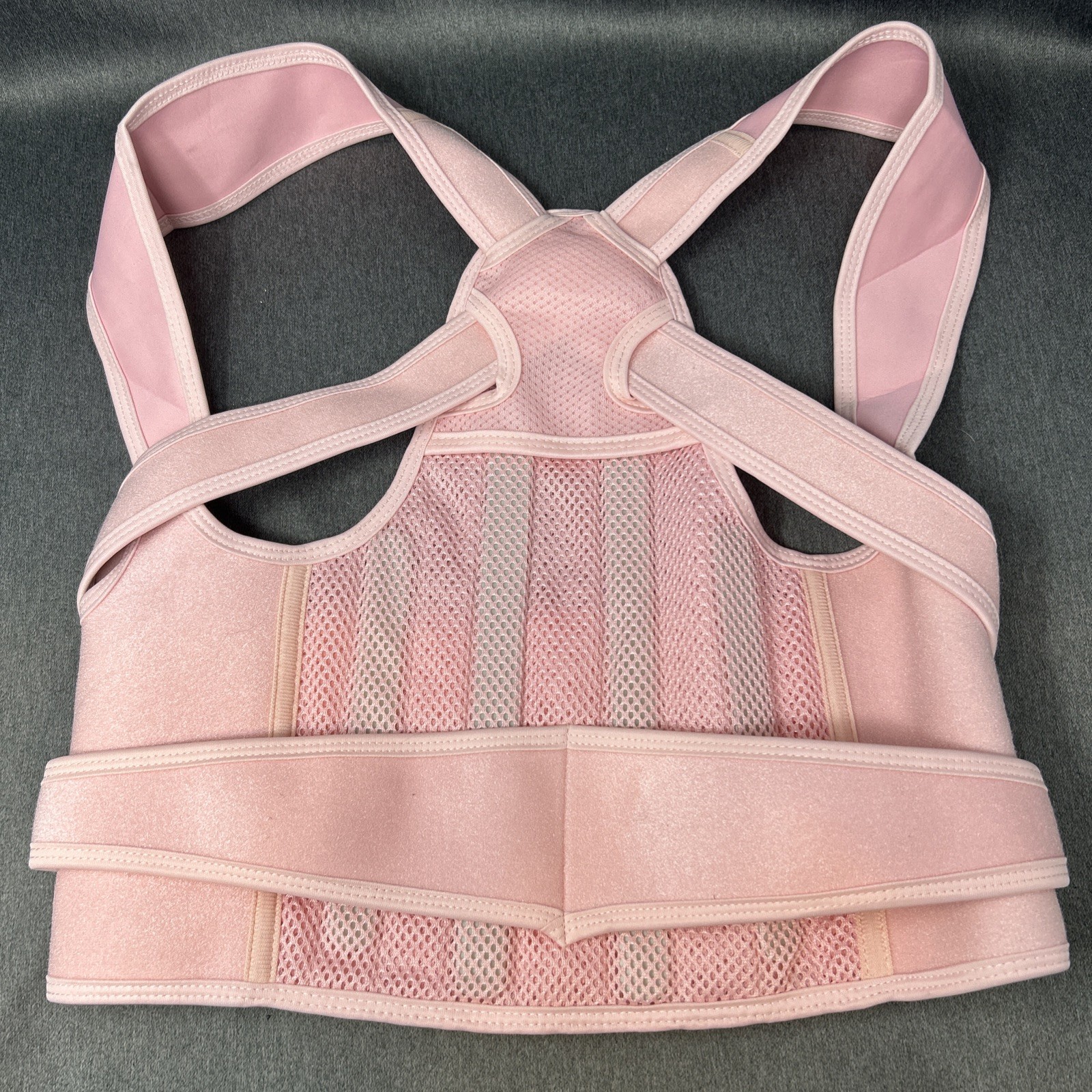 Adjustable Upper Back Brace Posture Corrector Support Belt Women’s Medium Pink