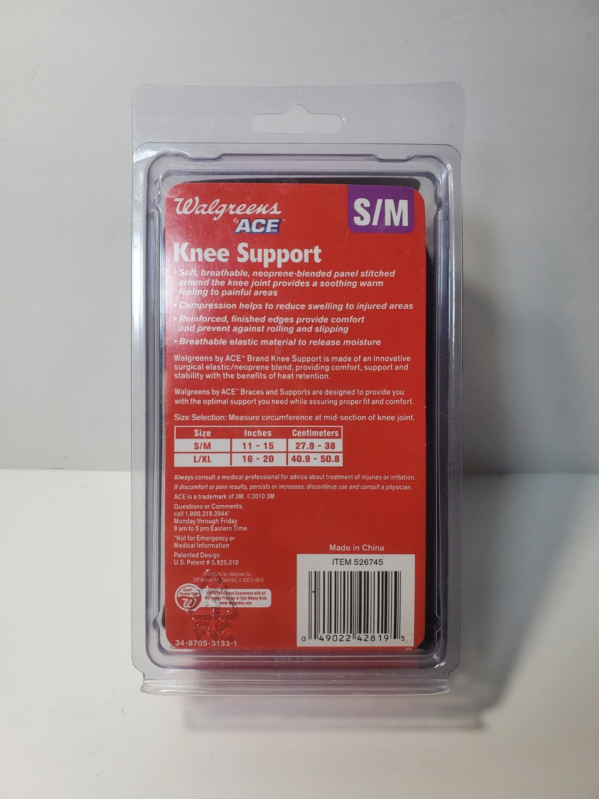Walgreen Ace Knee Support Compression Band
