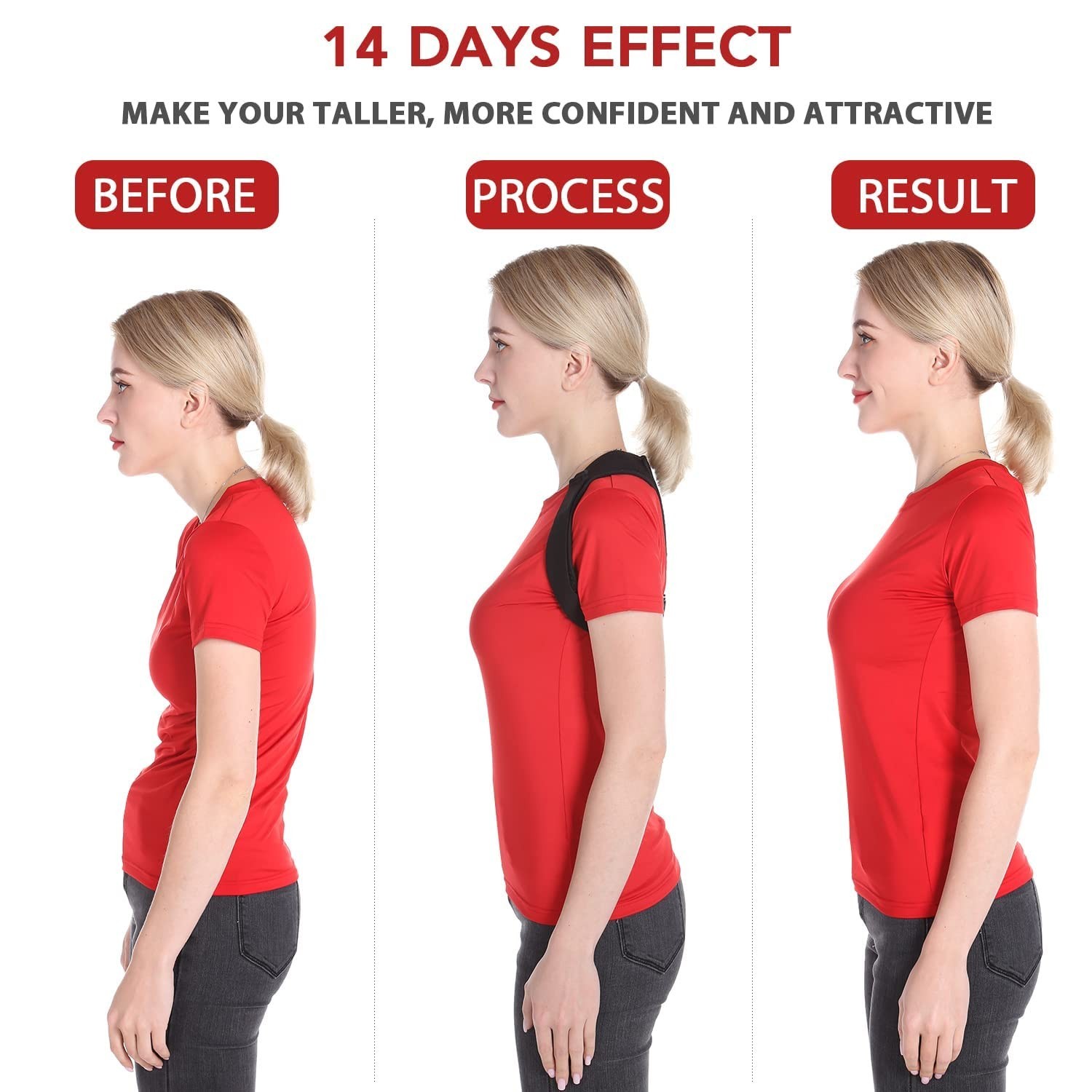 Posture Corrector with Adjustable Fit (30″-42″) – Enhance Wellness & Confidence