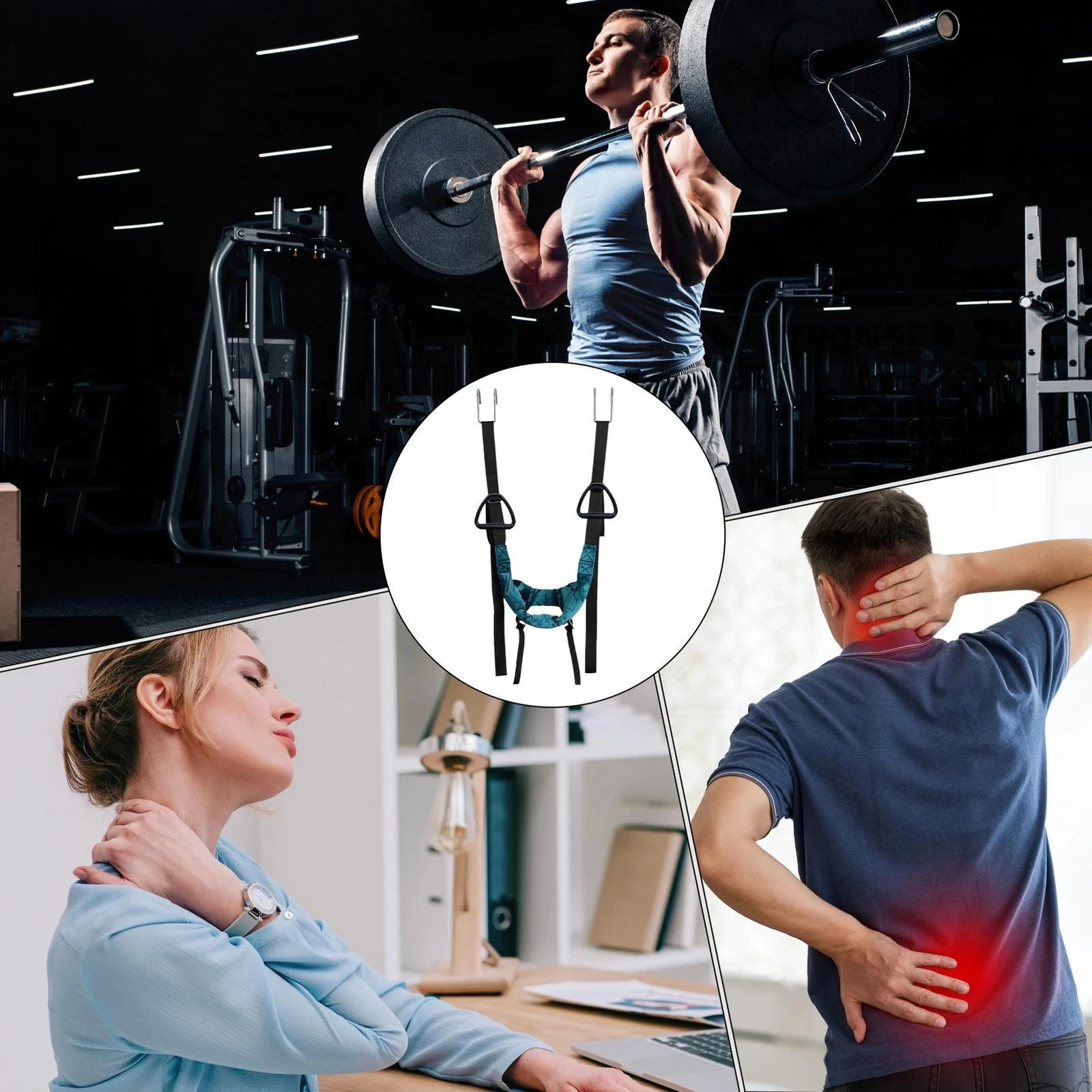 Household Lumbar Traction Belt Spinal Stretch Waist Support Suspension Back Belt