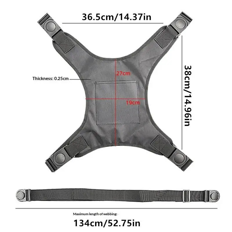 Wheelchair Seat belt Lightweight Transport Straps Medical Safety Restraints