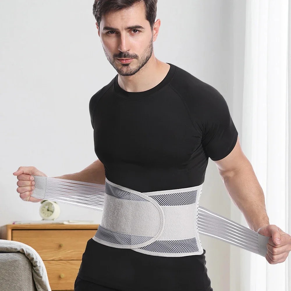 Adjustable Lower Back Brace Lumbar Support Waist Belt For Men Women Pain Relief