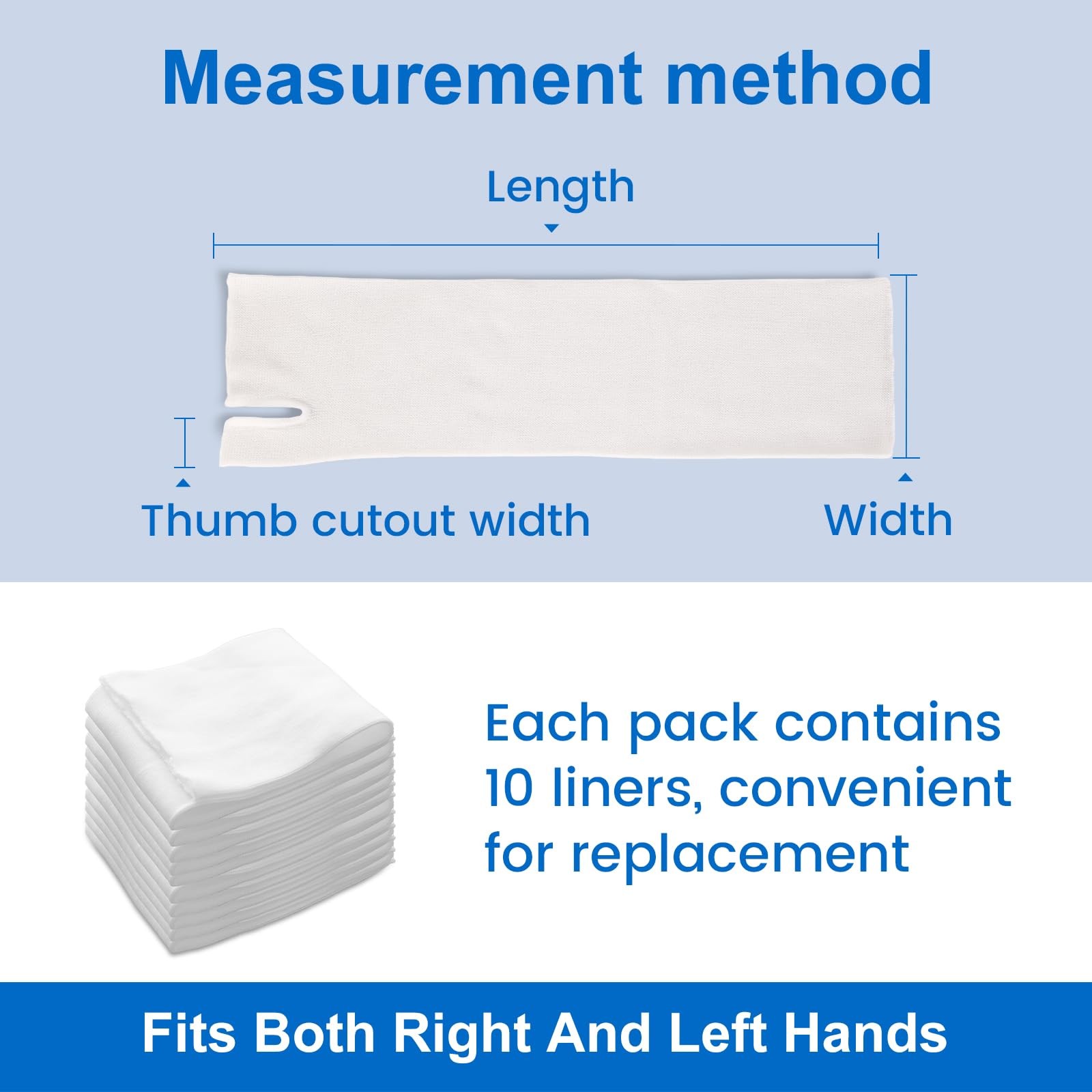 Splint Hand Socks (10 Pack), Breathable Thin Stockinette Tubing for Wrist Bra…