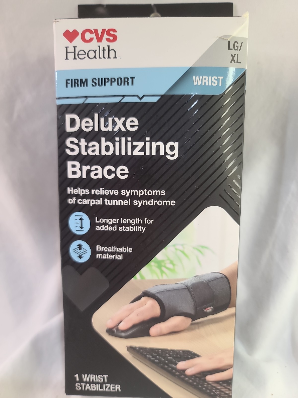 DELUXE STABILIZING BRACE, WRIST, FIRM SUPPORT, LG/XL