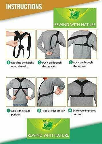 Dr A-Z Back Brace Chest Strap Posture Corrector for Women Men Kids Chest Brace