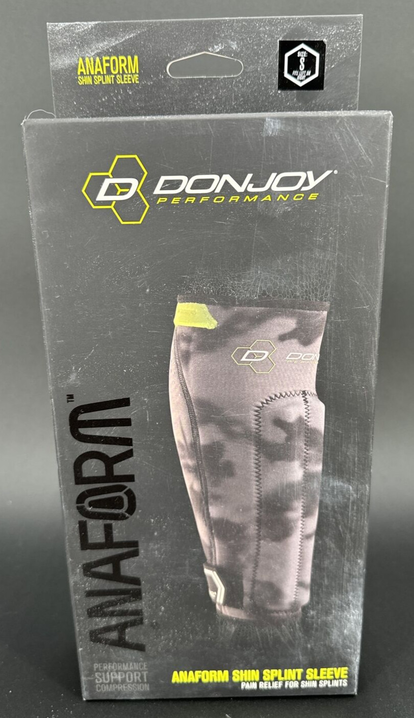 DonJoy Performance Anaform Shin Splint Sleeve – Black / Grey Camo – S Small