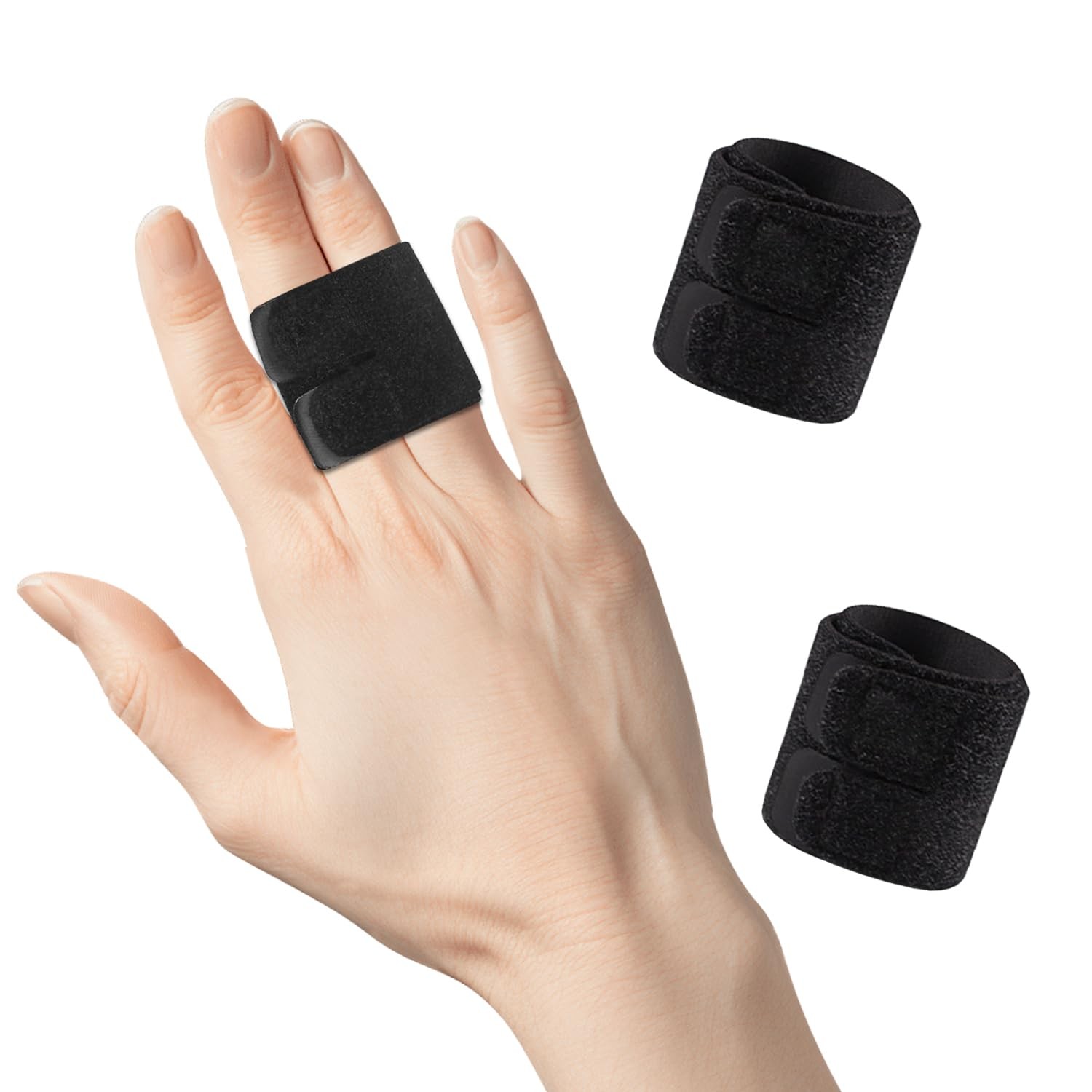 Finger Splints, 2PCS Splint, Compression Support Large, Double