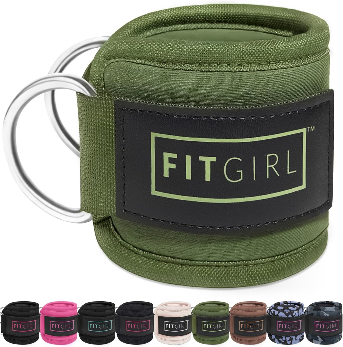 FITGIRL Ankle Strap for Cable Machine – Premium Padding and Comfort for Cable Ex