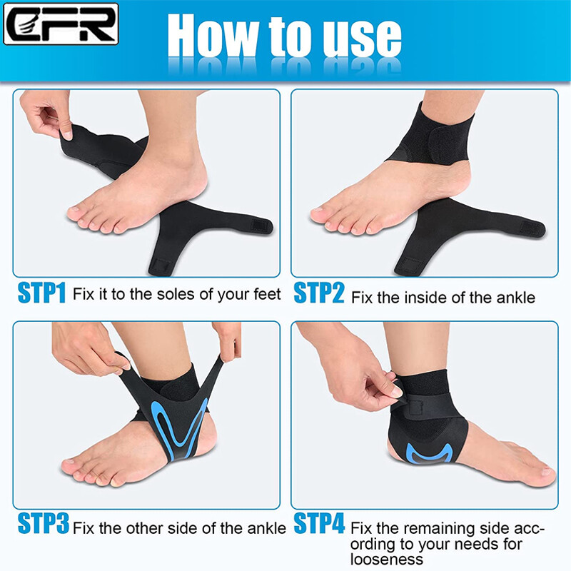 Ankle Support Brace Compression Sleeve Pain Relief Foot Plantar Fasciitis Wrap