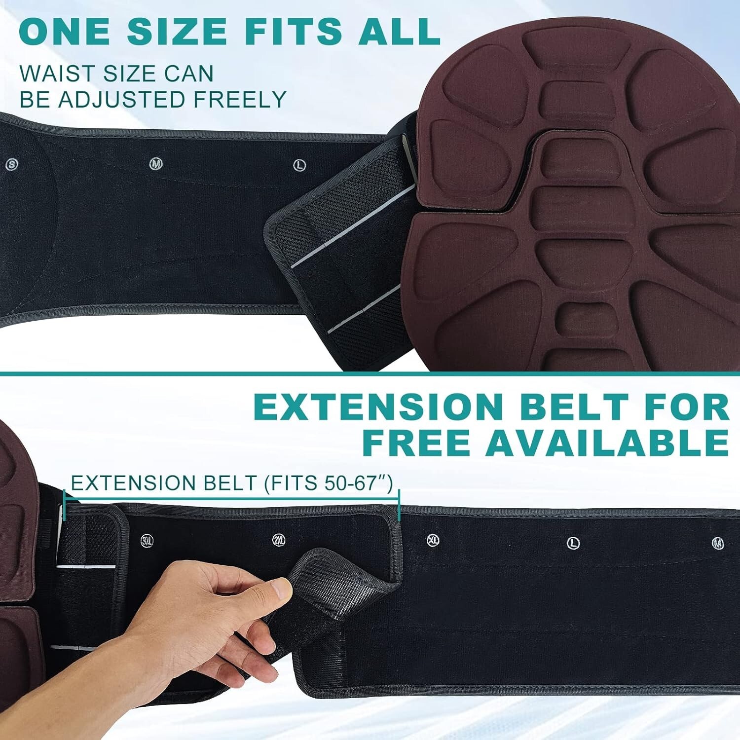 LSO Spine Decompression Support-Entire ARC Back Brace for Women & Men, 3D PAD…