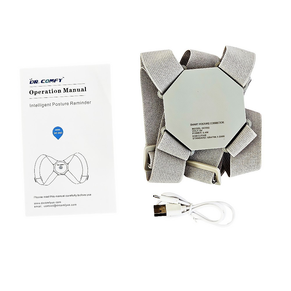 Dr. Comfy Posture Corrector – Rechargeable Back Support Brace for Men & Women