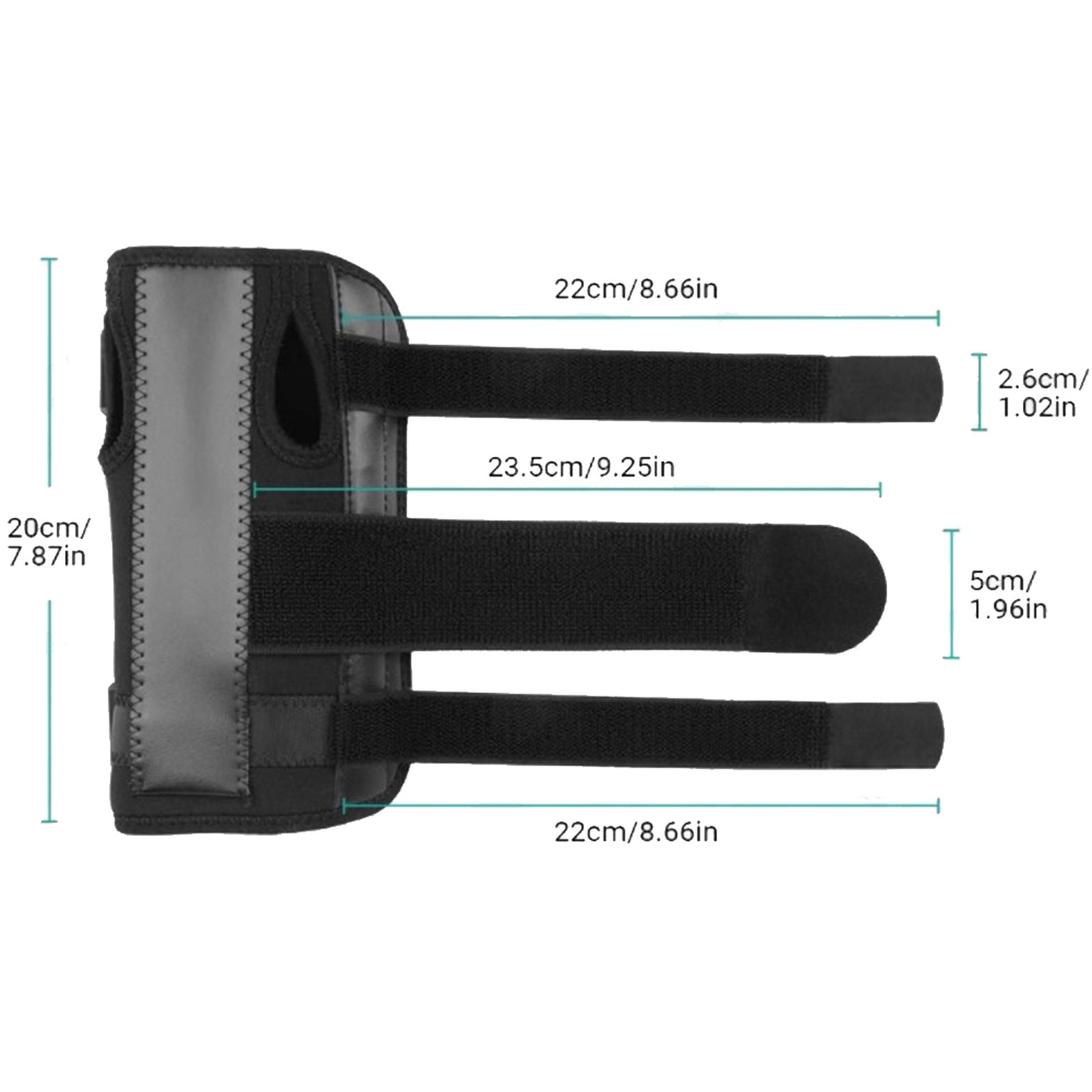 FBA Right And Left Hand Universal Wrist Protector Black Edge One Size Custom ☆