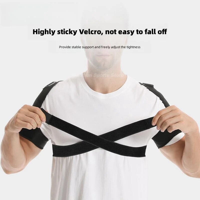 Adjustable Double Shoulder Support Back Posture Corrector Wrap for Pain Relief