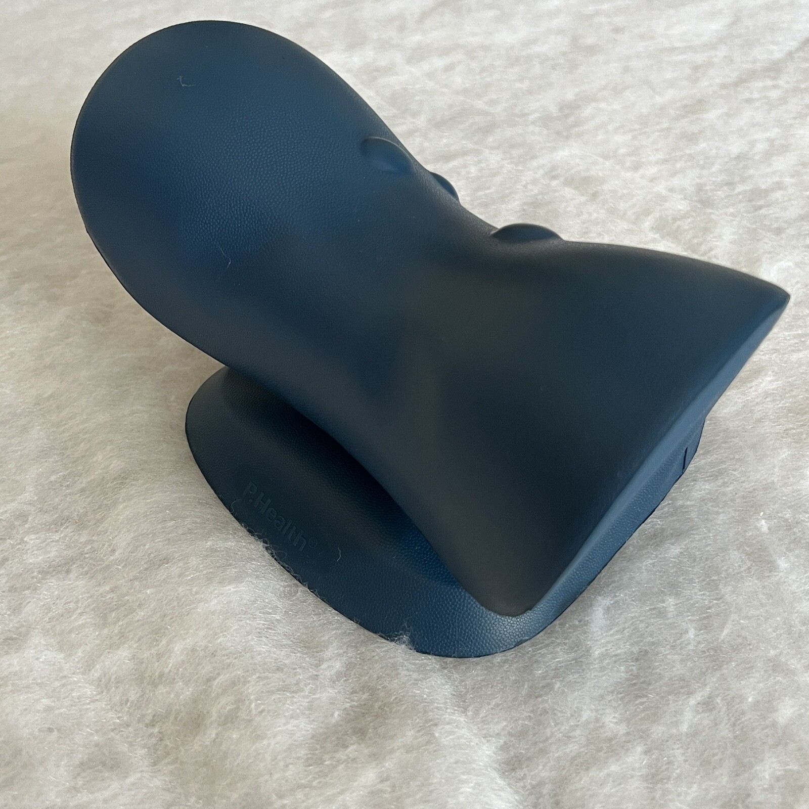 P. HEALTH NECK & SHOULDER RELAXER CHIROPRACTIC MEMORY FOAM PILLOW DARK BLUE