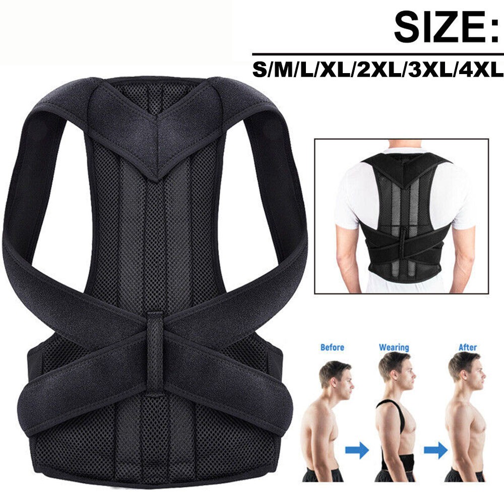 Women Posture Corrector Medical Scoliosis Spine Back Support Shoulder Brace Belt