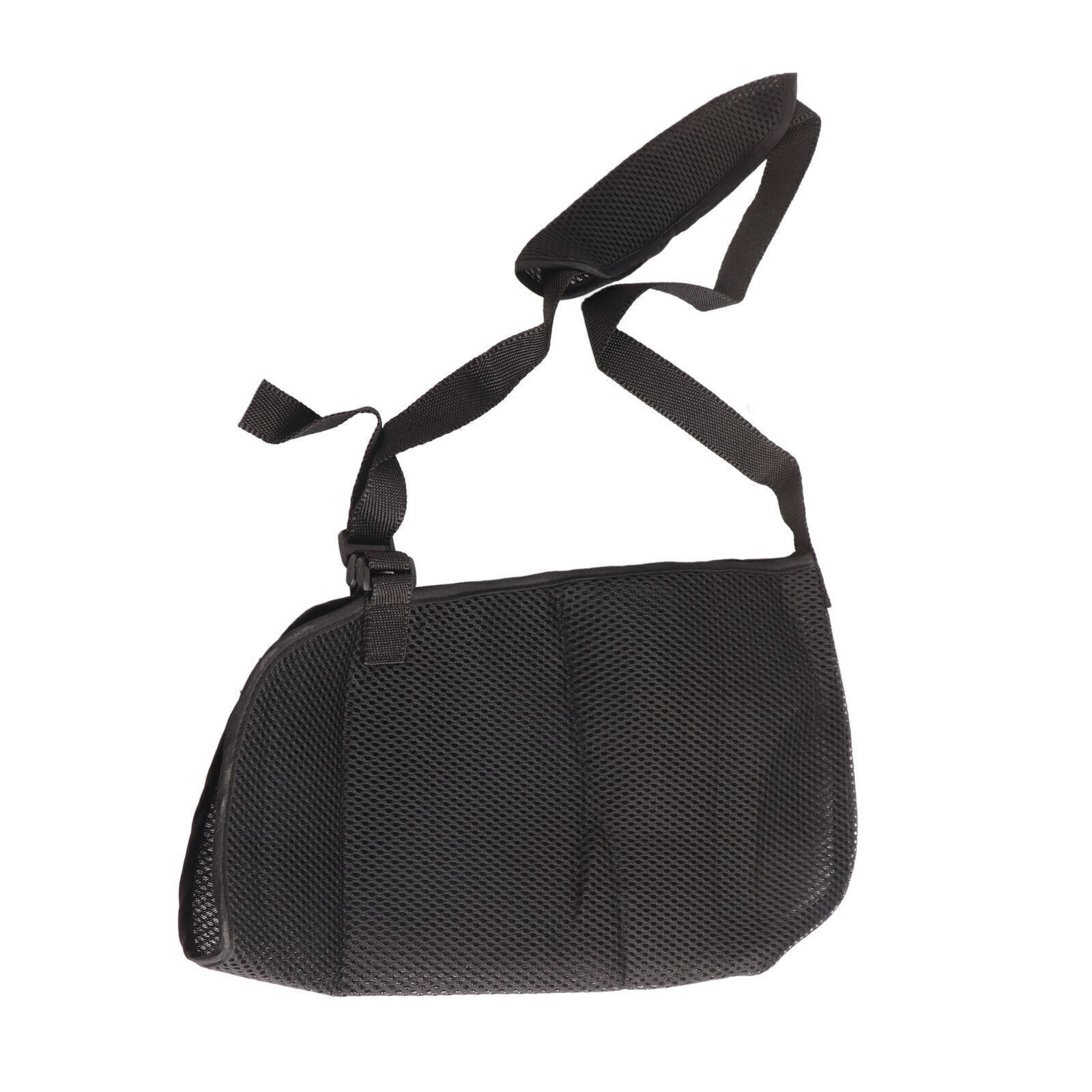 Universal Arm Sling Adjustable Shoulder Strap for Adults Unisex Black