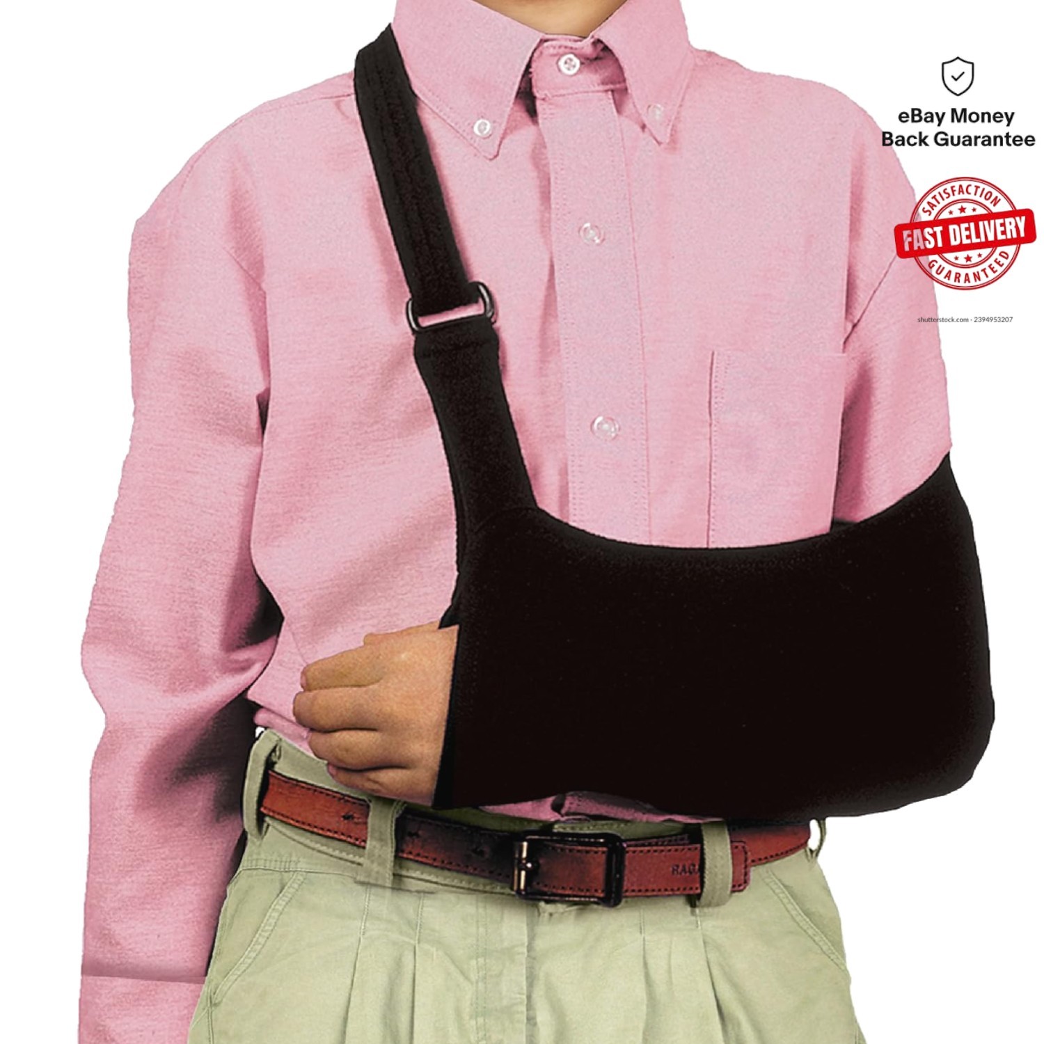 Brownmed Adjustable Arm Sling – Pain Relief for Shoulder & Elbow – Child Size