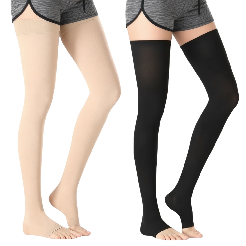 1x Full Leg Support Varicose Veins Thigh Long Compression Socks Stocking