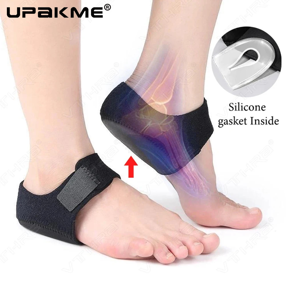 Feet Care Cushion Gel Heel Cover Shoe Insole Cups Pads Pain Relax Inserts Planta