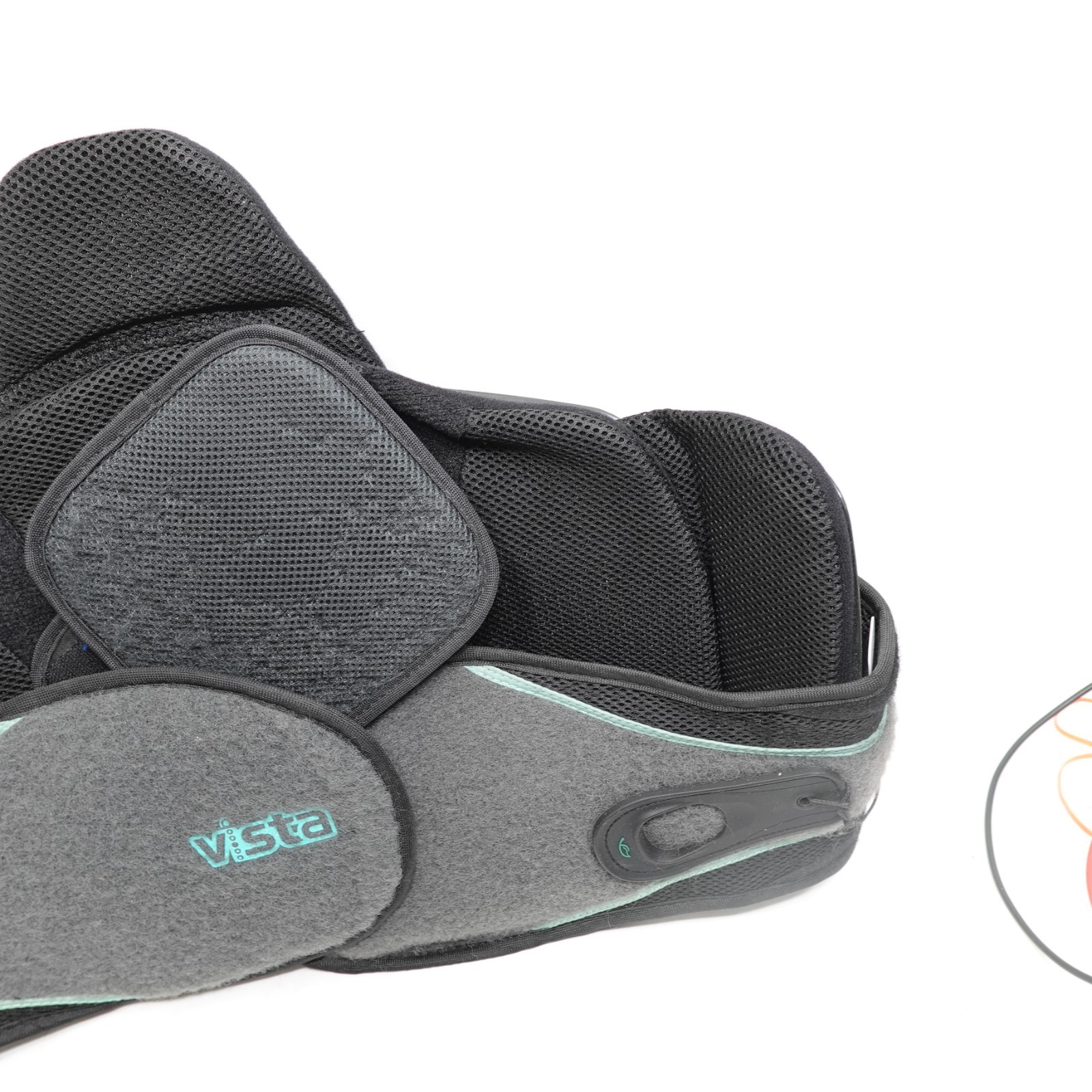 Aspen Vista LSO Adjustable Back Brace Black Mesh Plastic Orthopedic Support