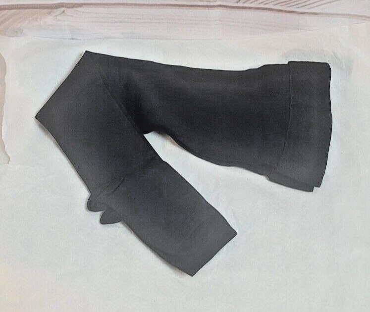 NEW 20-30 mmHg Compression Stockings ~ Unisex ~ Thigh High, Dot Top ~ Black ~ M