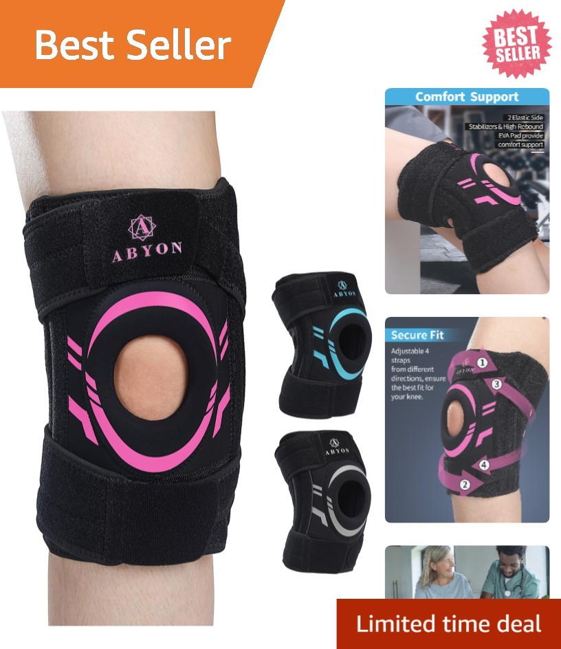 Breathable Neoprene Knee Brace with Patella Gel Pad for Meniscus Tear Relief