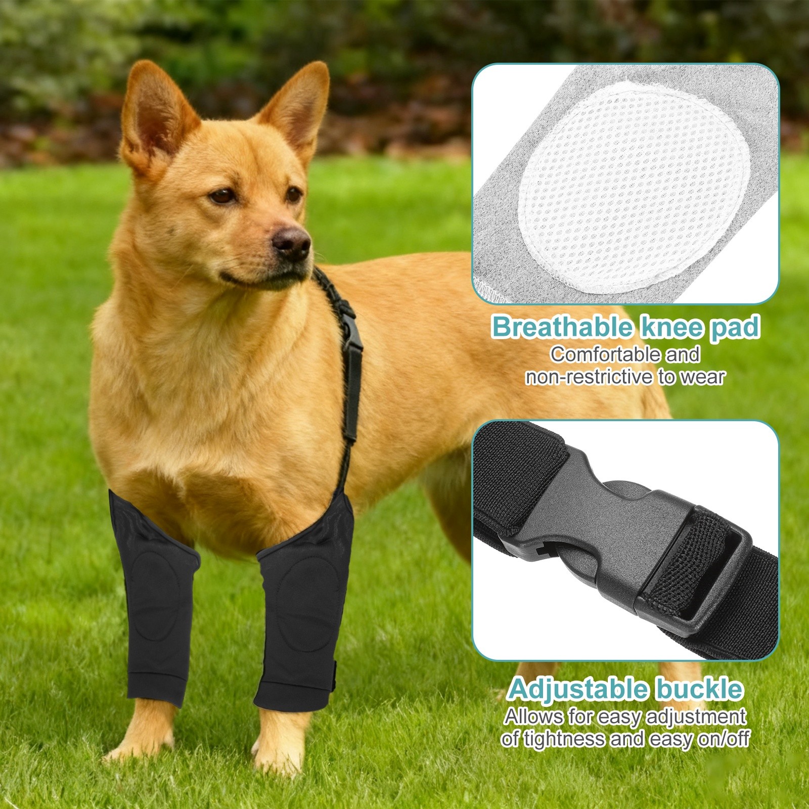 Dog Leg Sleeves Suit for Front Legs 2XL Gray Polyester