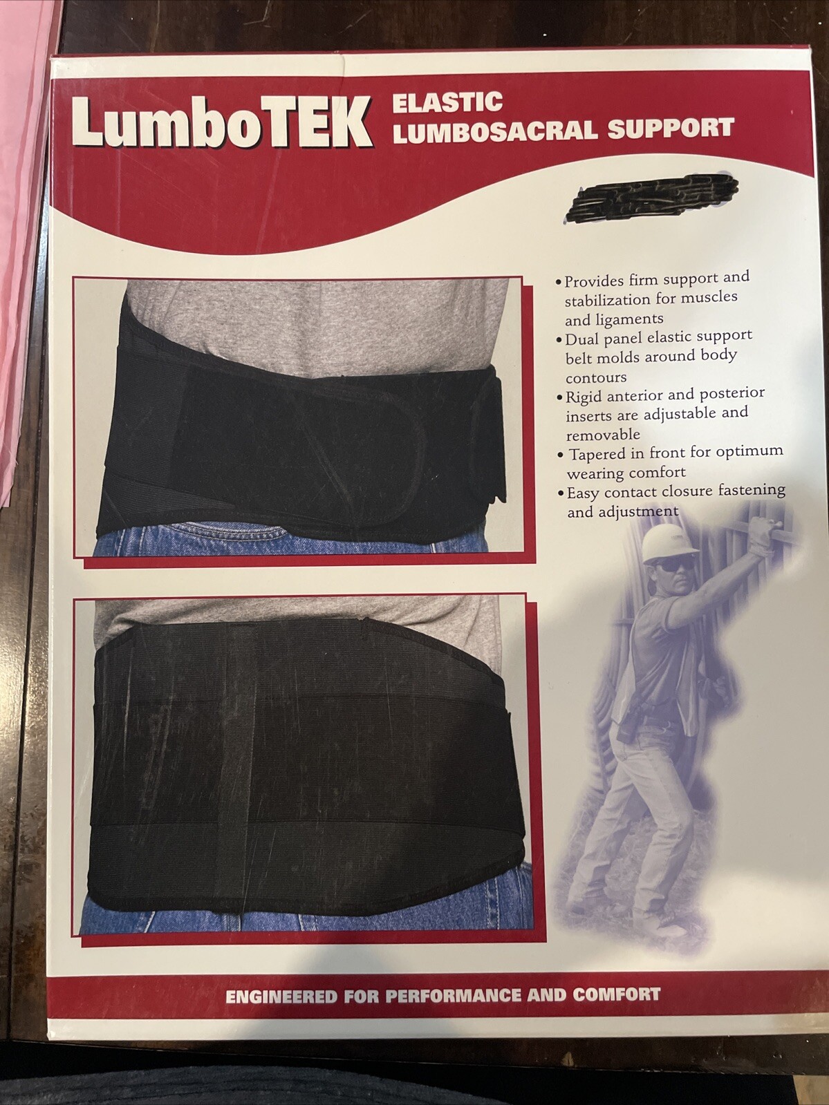 OTC LumboTek Elastic Lumbosacral Support- 2895 Small NEW